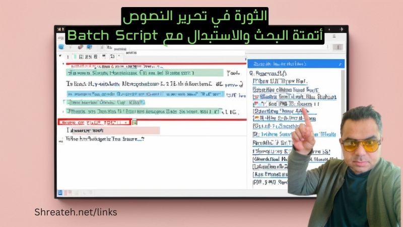 استبدال النصوص بسهولة باستخدام ملفات الدفعة على نظام التشغيل وندوز