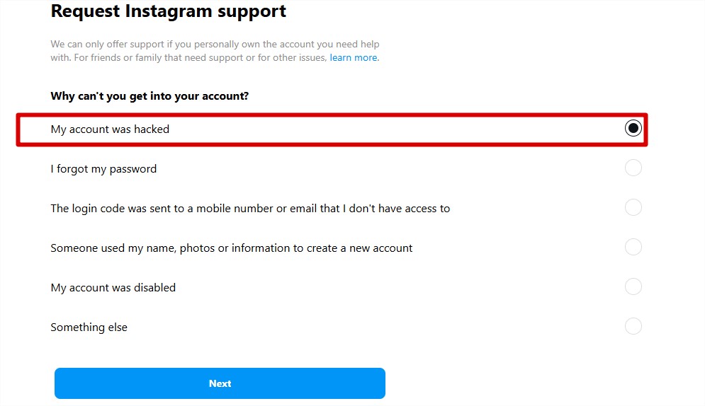 My Instagram was Hacked Instagram Support استعداة حساب انستجرام في حال تم اختراقه التواصل مع الشركة